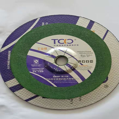 calidad  150mm 6mm Resin Cutting Disc TCO Metal Inox Grinding Wheel Sharpness fábrica